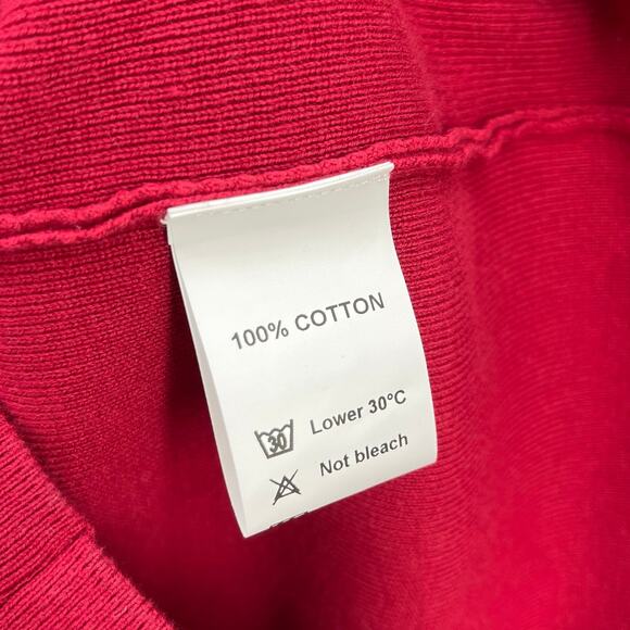 SNDYS | NWT Jaymes Maxi Dress Cranberry Red Sweater Knit Off Shoulder Sheath XS - Picture 13 of 14